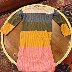 Madewell Multicolor Striped Casual Dress
